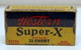 Full Vintage Box Western Super-X .22 Short Cartridges
