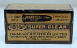 Full Vintage Box C-I-L Dominion Super-Clean .22 LR Cartridges