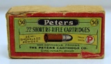 Full Vintage Two Piece Box Peters .22 Short Cartridges