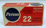 Full Vintage Box Peters .22 LR Cartridges