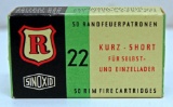Full Vintage Box German Sinoxid .22 LR Cartridges