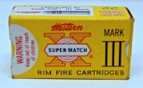 Full Vintage Box Western Super Match Mark III .22 LR Cartridges