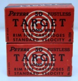 2 Full Vintage Boxes Peters Target .22 LR Cartridges