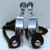 Pair Western Cowboy Spurs Marked Kelly 230