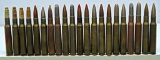 21 Rounds WWI, WWII Military .30-03 & .30-06 Collector Cartridges - .30-06 Headstamps Marked F.A.