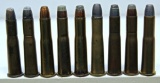 8 Mixed .38-56 WCF Collector Cartridges - WRACo., Peters, Rem UMC
