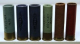 6 Mixed Collectible European Paper Shotshells - 3 Loaded Gevelot - Paris 14 Ga., Gevelot - Paris