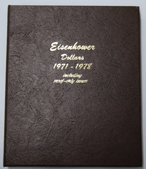 Eisenhower Dollar Book Complete 1971-1978 including Proof Only Issues Plus 2 1990 Eisenhower