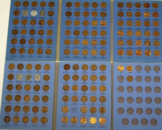 2 Lincoln Cent Books No. 2, 1 Complete and 1 Mostly Complete 1941-1974S