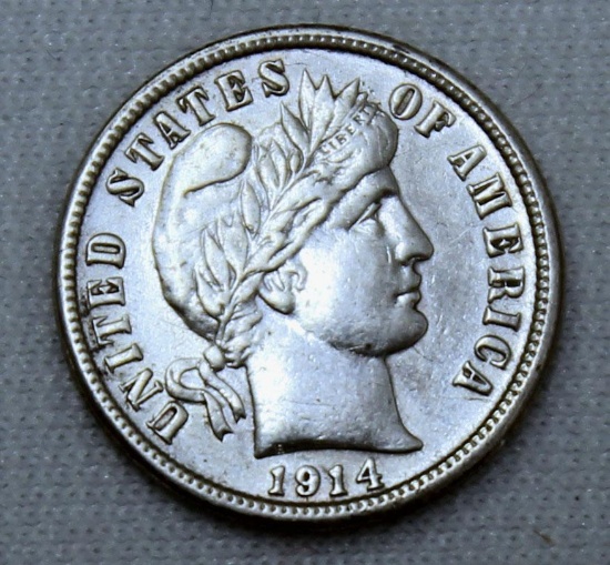 1914S Barber Dime