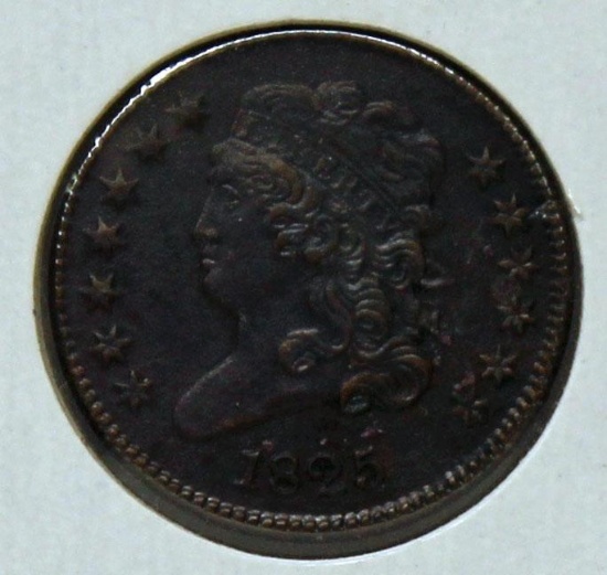 1825 One Half Cent