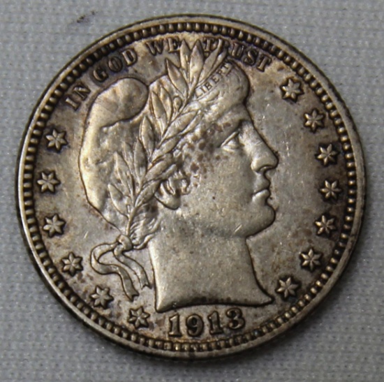 1913 Barber Quarter, Key Date