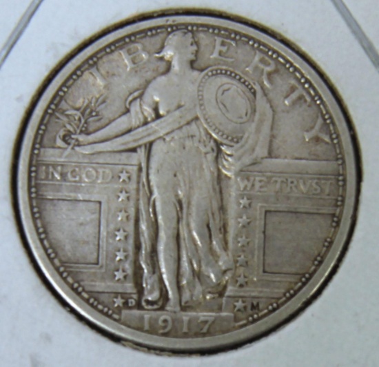 1917D Type 1 Standing Liberty Quarter, Key Date