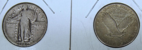 1926 and 1927S Standing Liberty Quarters