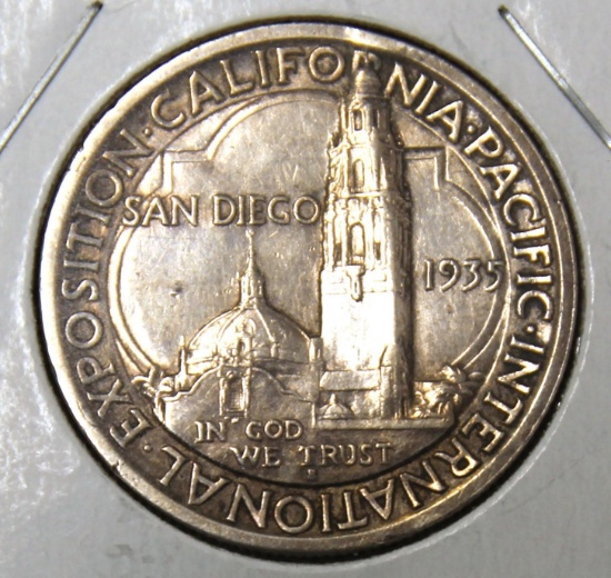 1935S San Diego Commemorative Half Dollar
