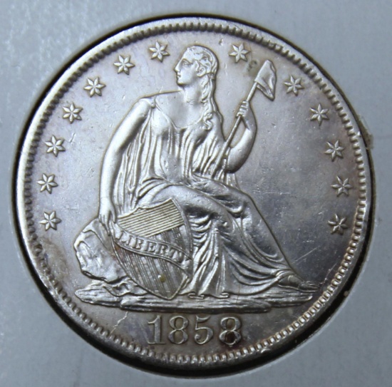 1858O Seated Liberty Half Dollar, Key Date
