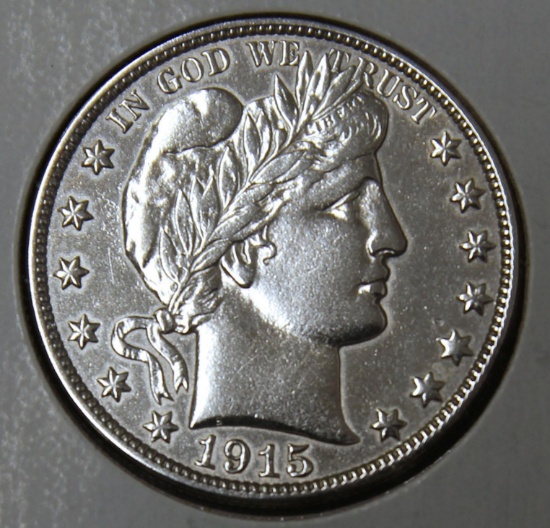 1915S Barber Half Dollar
