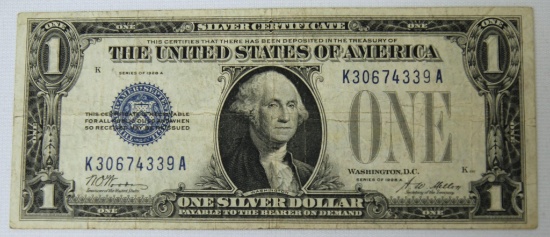 1928A Blue Seal Funny Back $1 Silver Certificate