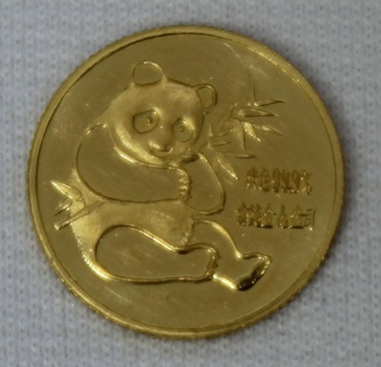 Rare First Year 1982 1/10th oz. Gold Chinese Panda