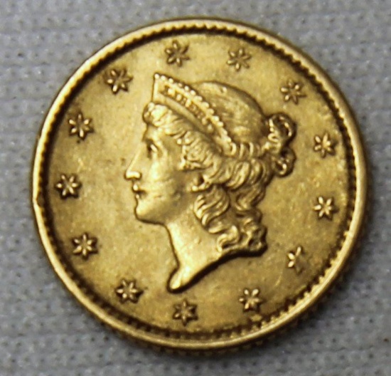 1853 $1 Gold Type 1