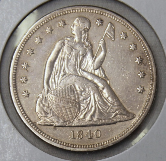 1840 Seated Liberty Dollar, Key Date