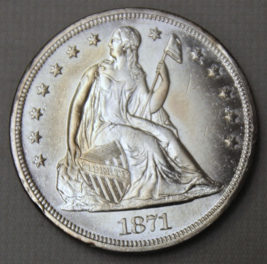 1871 Seated Liberty Dollar