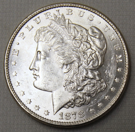 1878 8 Tail Feather Morgan Dollar, Key Date