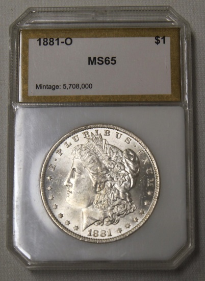 1881O Morgan Dollar Slabbed PCI MS65