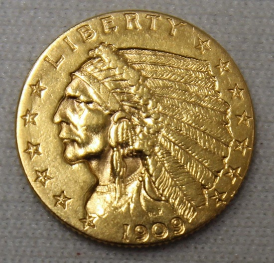 1909 $2.50 Indian Gold