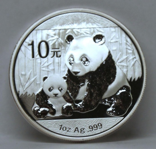 2012 China Silver Panda 1 oz. .999 Fine Silver Bullion Coin