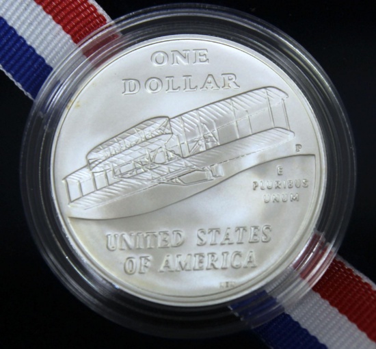 U.S. Mint 2003 First Flight Uncirculated Silver Dollar