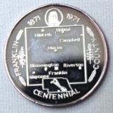 1971 Franklin County Centennial 1 oz. .999 Silver Coin