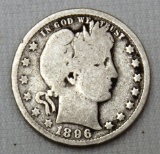 1896O Barber Quarter