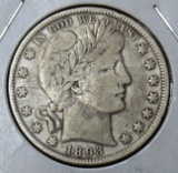 1893 Barber Half Dollar