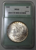 1882 Morgan Dollar Slabbed NTC MS66