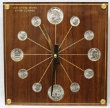 1964 Silver Coins Battery-Op Clock