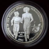 U.S. Mint 1995 Atlanta Centennial Olympic Games (Blind Runner) Proof Silver Dollar
