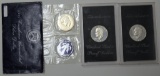 U.S. Mint 2 1971 Eisenhower Proof Dollars and 1 1971 Eisenhower Uncirculated Silver Dollar