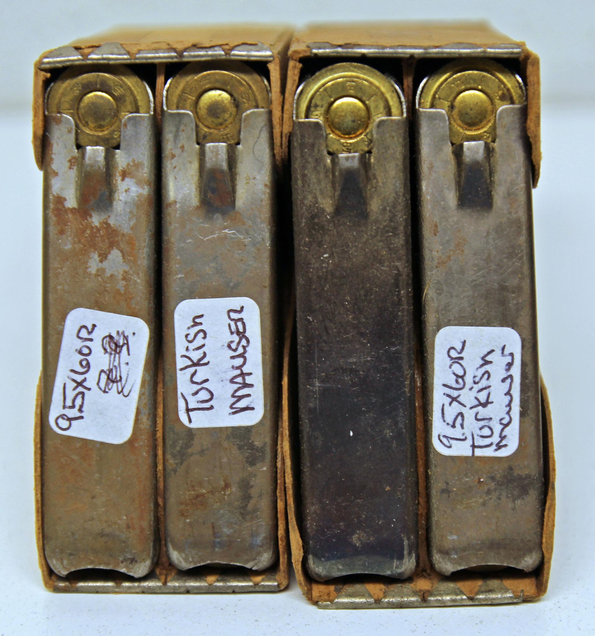 4 Full Clips WWII 9.5x60R Turkish Mauser | Proxibid