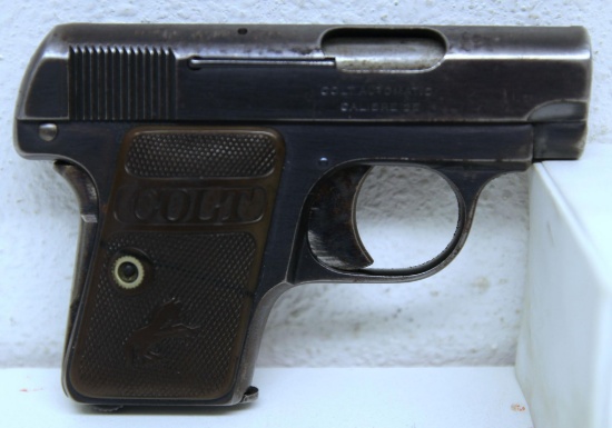 Colt Vest Pocket Model 1908 Hammerless .25 Auto Semi-Auto Pistol Mfg. 1917 SN#307388