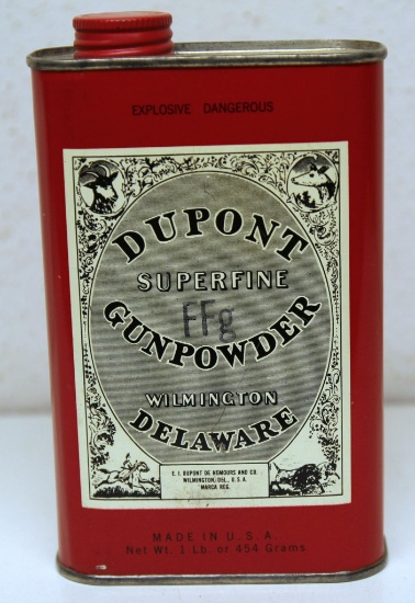 DuPont SuperFine Gun Powder Tin, Contents will be emptied if shipped!