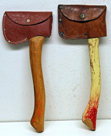 Winchester Hatchet and other Old Hatchet, Unmarked, Snap says United CARR