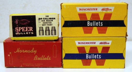 Full Box 100 Hornady .30 Cal. 180 gr. Speer Point Bullets, 2 Full Boxes 100 Winchester Western .30