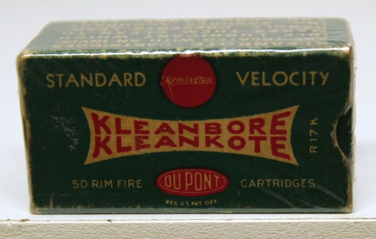Full Vintage Box Remington Kleanbore Kleankote Standard Velocity .22 LR Cartridges