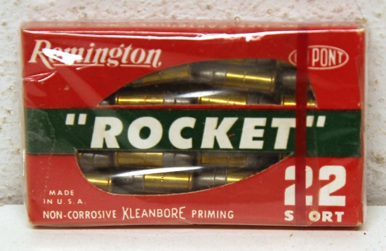 Full Chicklet Pack Remington Rocket .22 Short Cartridges