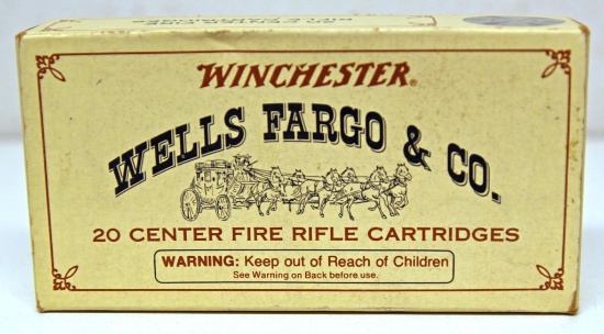 Full Vintage Box Winchester Wells Fargo & Co. Commemorative .30-30 150 Gr. SilverTip Cartridges