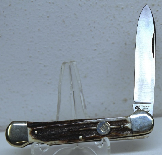 Weidmannsheil Pocket Knife in Original Box, 3 3/8" Blade, 4 3/8" Closed, MIB