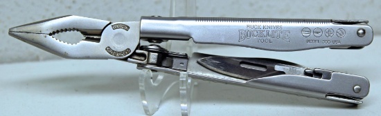 Buck Knives Bucklite Multi-Tool Model 355 w/Leather Sheath