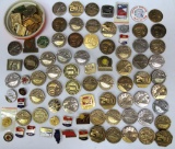 Medals, Pin Backs from Skeet and Trap Competitions from Nebraska, Regional and World Championships