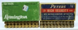 Full Box Remington .32 Win. Spl. 170 gr. SP Cartridges and Box 20 Reloaded .32 Win. Spl. Cartridges